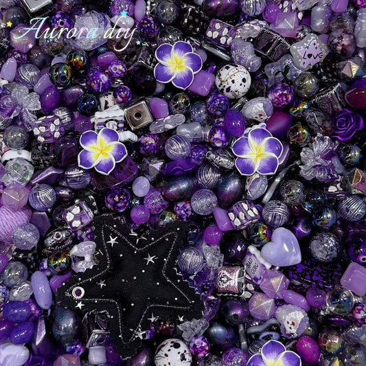 Acrylic mix-Night purple Rose mix