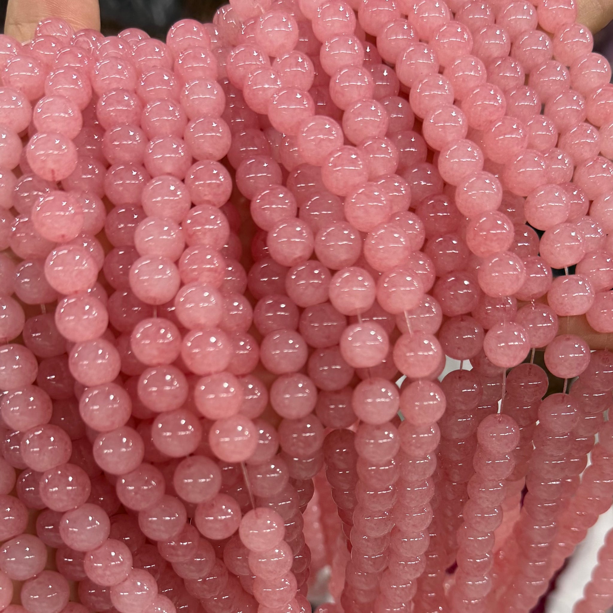 [NEW]Glass-10mm Cloud Marbled Speckled Glass Round Beads, Matching 15mm Series
