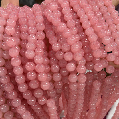 [NEW]Glass-10mm Cloud Marbled Speckled Glass Round Beads, Matching 15mm Series