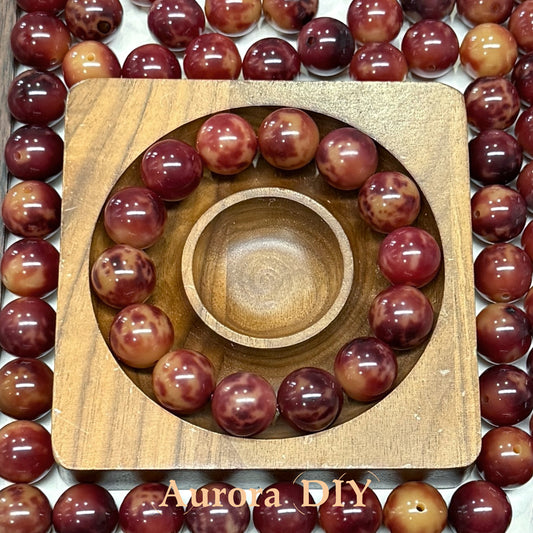 [NEW]15mm Bodhi Beads marbled round bodhi