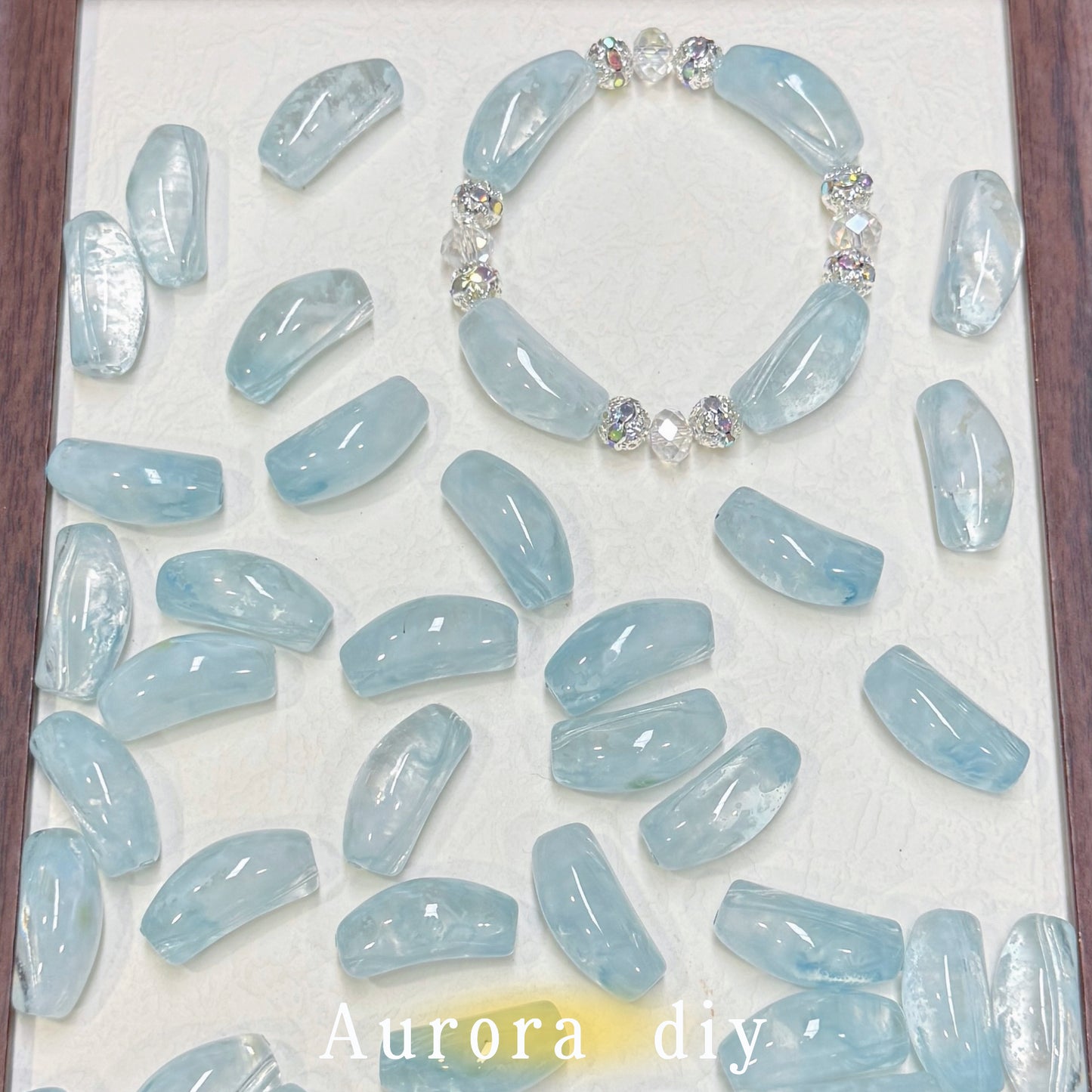 [NEW]Glass-Multicolor Curved Tube Glass Beads For DIY Bracelet Necklace Jewelry Making Craft Supplies