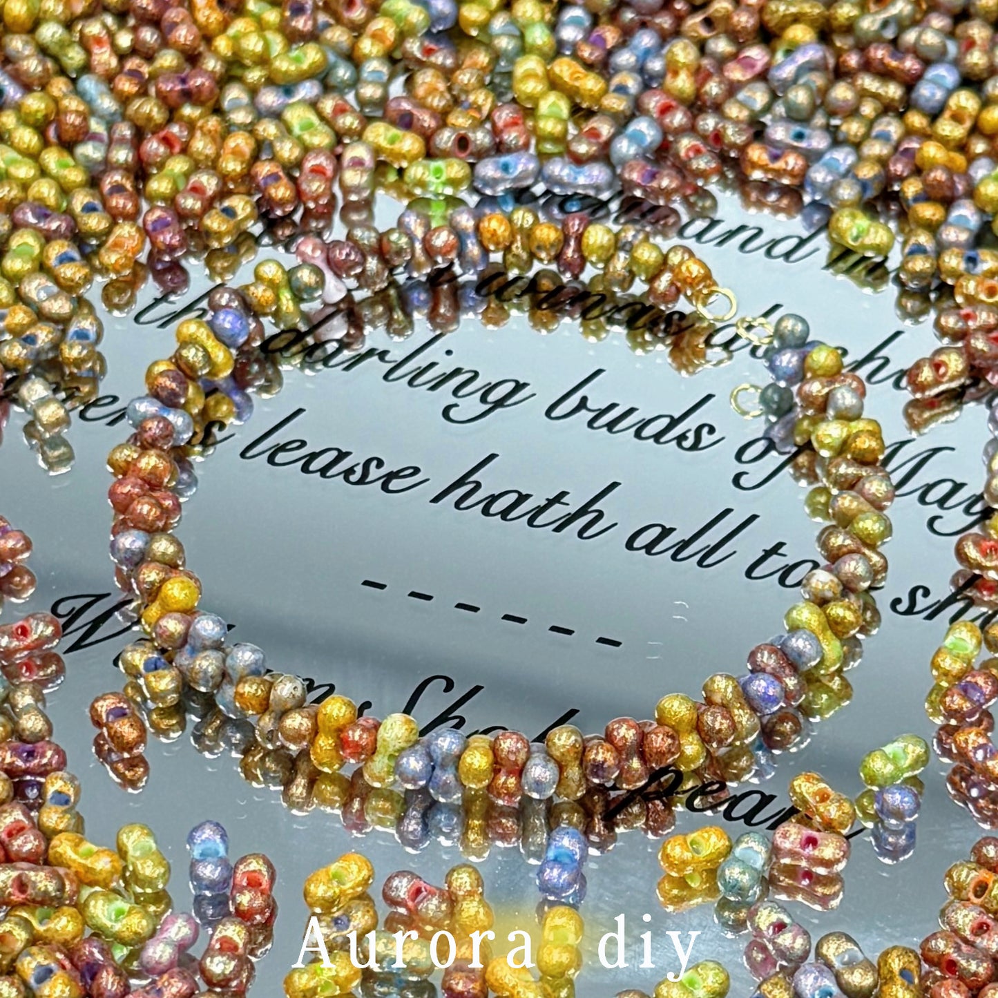 [NEW]3×6mm Vintage Gold‑Plated Peanut Beads(for Bracelet Jewelry Making DIY Craft Supplies)