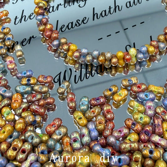 [NEW]3×6mm Vintage Gold‑Plated Peanut Beads(for Bracelet Jewelry Making DIY Craft Supplies)