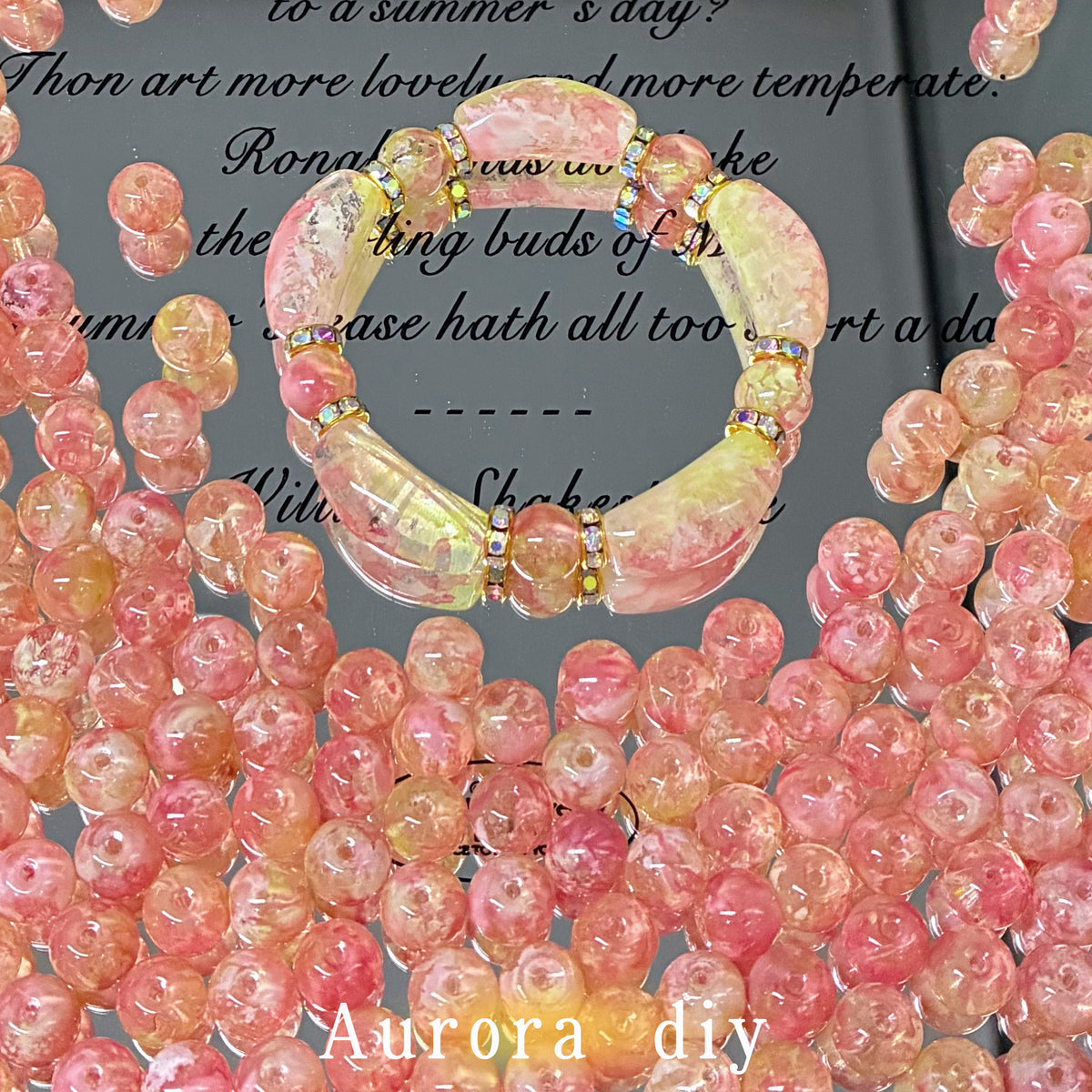 ✨【NEW】10mm Aurora Marble Orb｜Glass Beads for DIY Jewelry Making