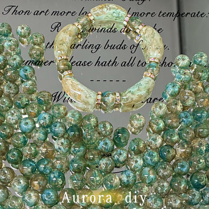 ✨【NEW】10mm Aurora Marble Orb｜Glass Beads for DIY Jewelry Making
