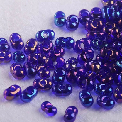 [NEW]Aurora Peanut Glass Beads For DIY Bracelet Jewelry Making