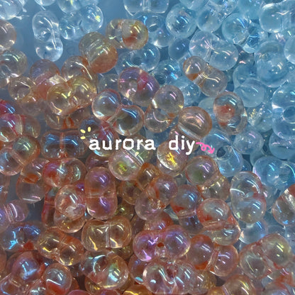 [NEW]Aurora Peanut Glass Beads For DIY Bracelet Jewelry Making