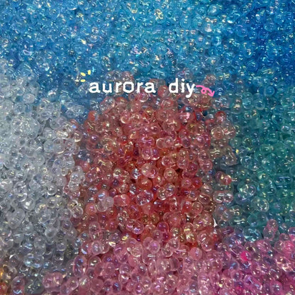 [NEW]Aurora Peanut Glass Beads For DIY Bracelet Jewelry Making