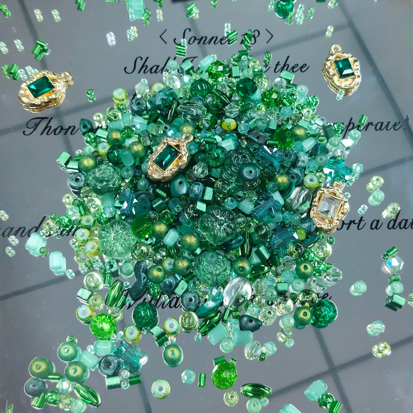 ✨【NEW】Seed Bead-Emerald Dew