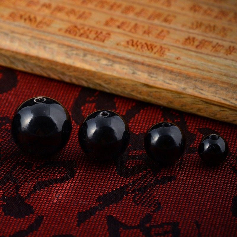 A~black natural Bodhi beads
