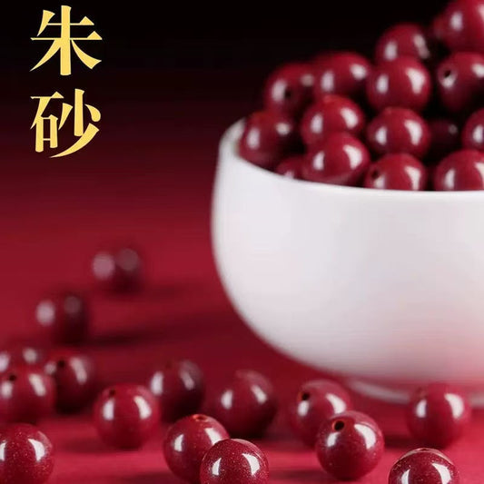 Cinnabar beads