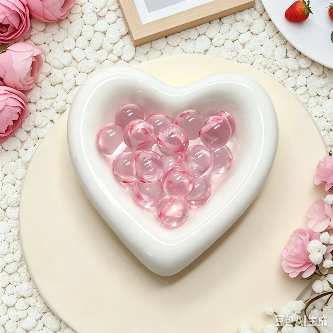✨【NEW】14mm Transparent Top‑hole Resin Round Beads For Jewelry Bracelet Necklace Earring DIY Making