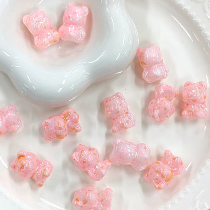 ✨【NEW】Oil Specked Bear | Glass Beads for DIY Jewelry Making