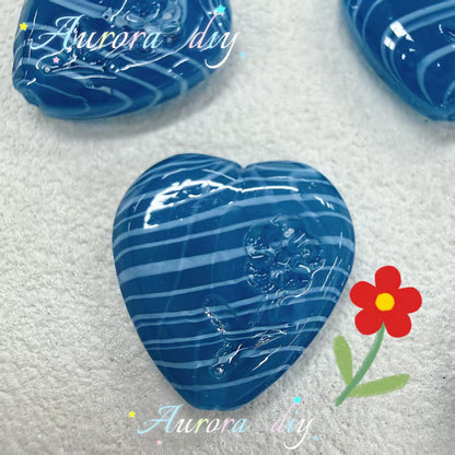 ✨【NEW】Swirl Floral Heart | Glass Beads for DIY Jewelry Making