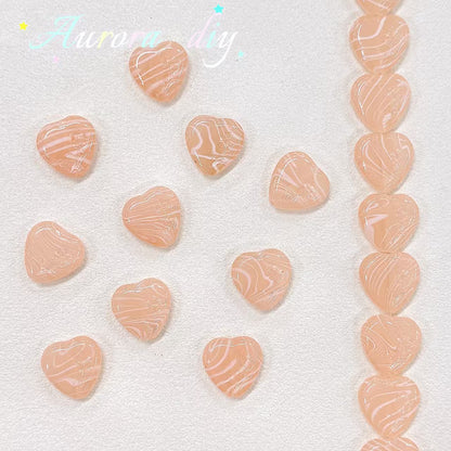 ✨【NEW】Swirl Floral Heart | Glass Beads for DIY Jewelry Making