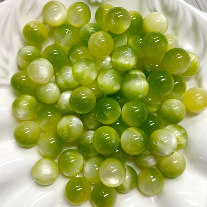 ✨【NEW】16mm Top‑Hole Cat‑Eye Resin Beads For DIY Bracelet Necklace Jewelry Making