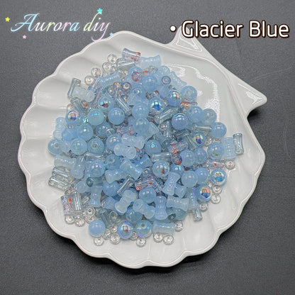 (J to T)Bigger size glass beads mix