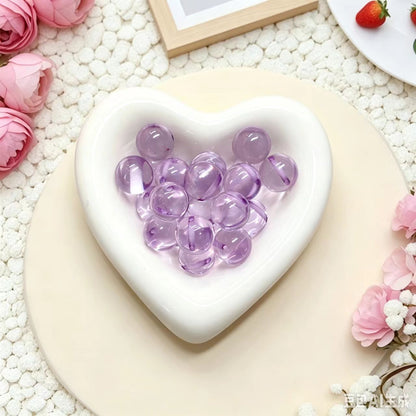 ✨【NEW】14mm Transparent Top‑hole Resin Round Beads For Jewelry Bracelet Necklace Earring DIY Making
