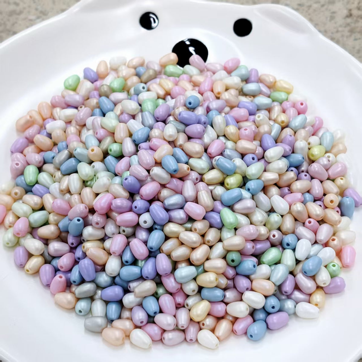 ✨【NEW】Metallic Pastel Dewdrop | Metallic Waterdrop Glass Beads for DIY Jewelry Making