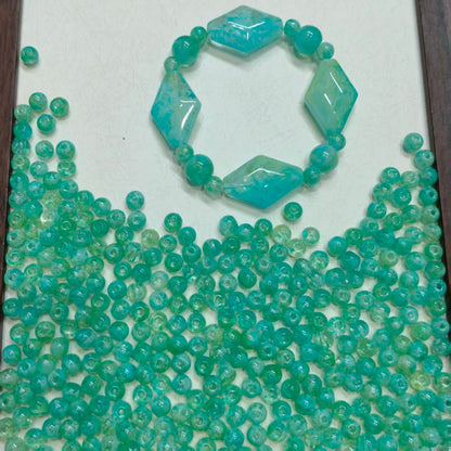 ✨【NEW】6mm Aurora Marble Orb｜Glass Beads for DIY Jewelry Making