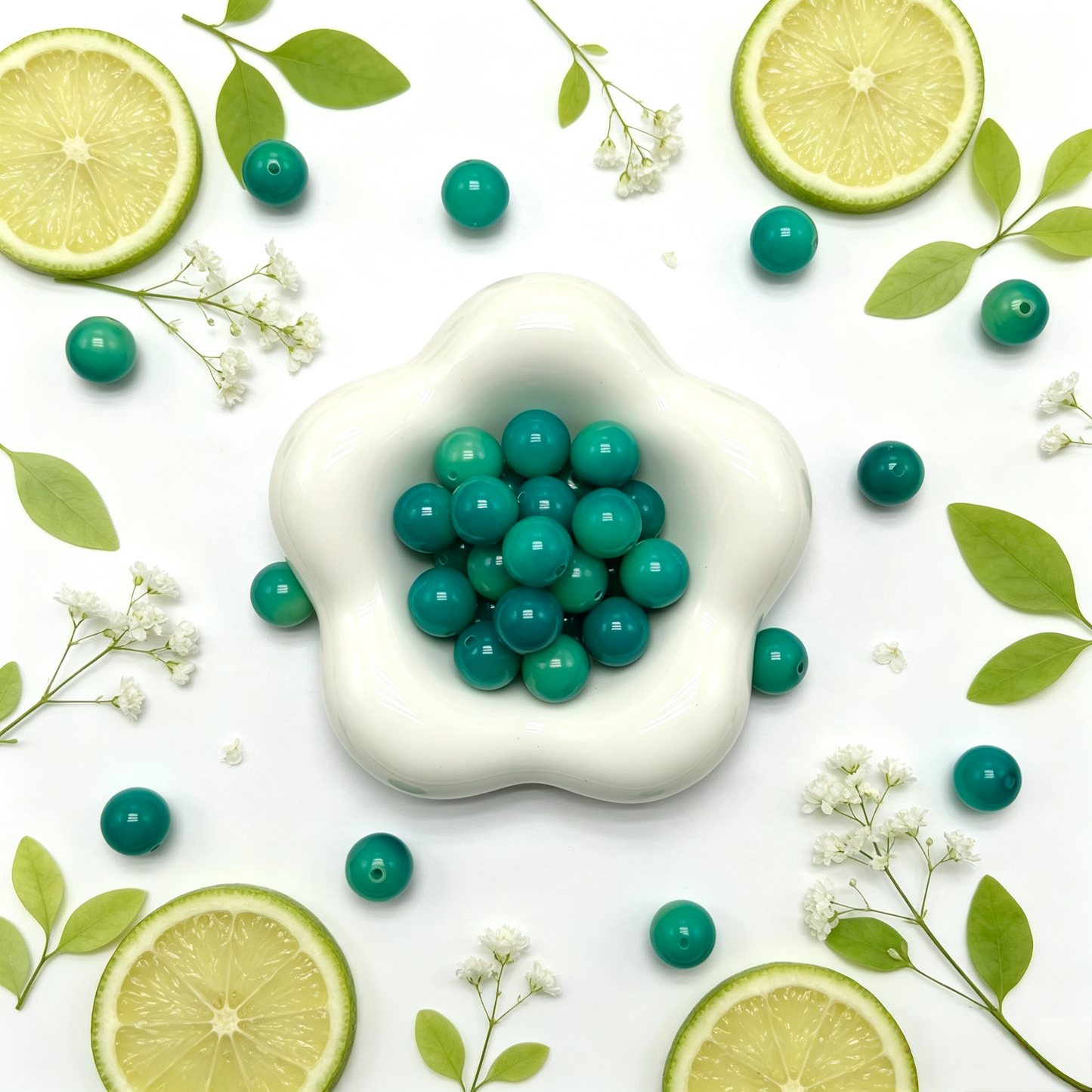 ✨【NEW|B1G1】H74-12 mm Teal Dew Round Bodhi