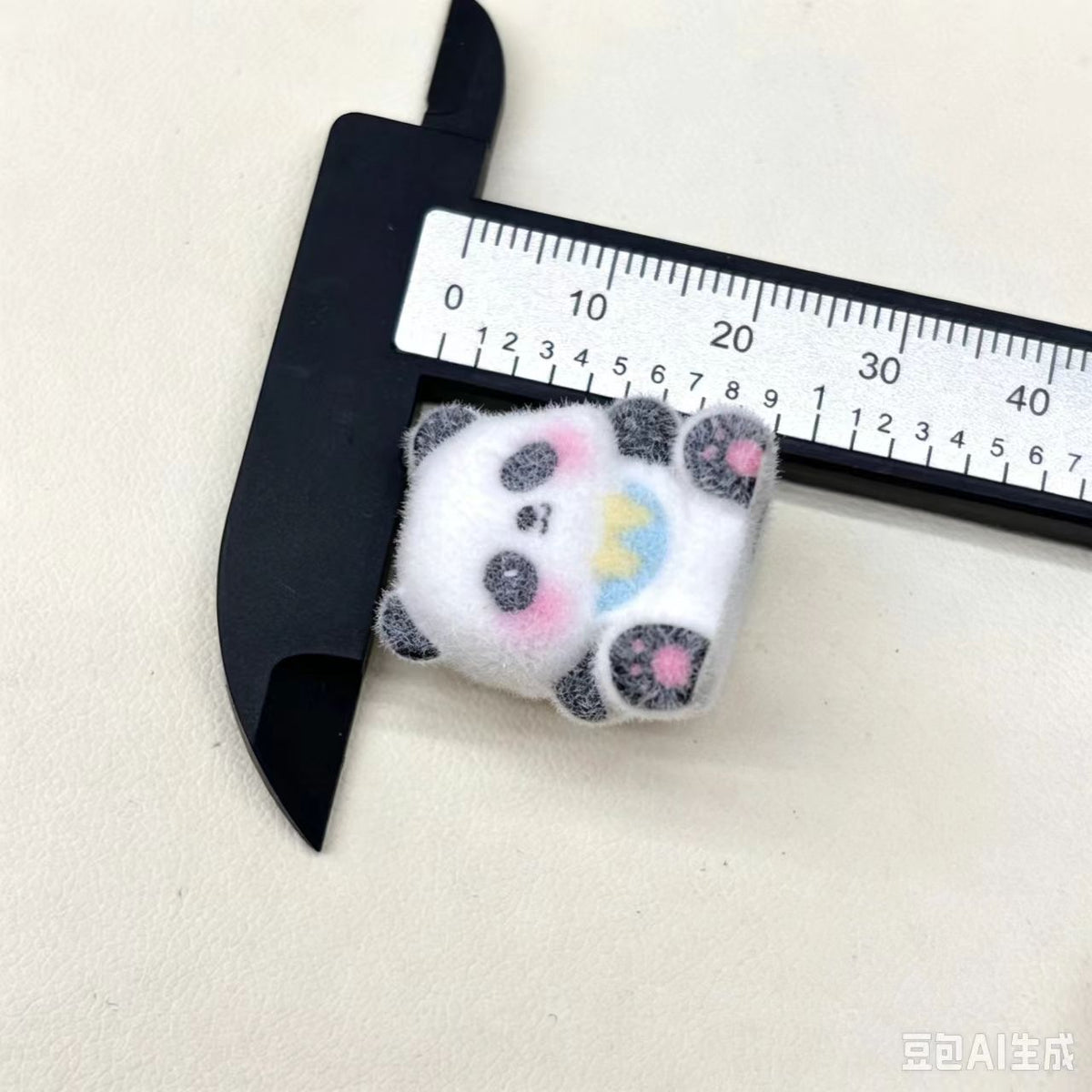 ✨【NEW】Fluffy Panda | Flocked Resin Panda Beads, Vertical Hole DIY Jewelry Making Supplies