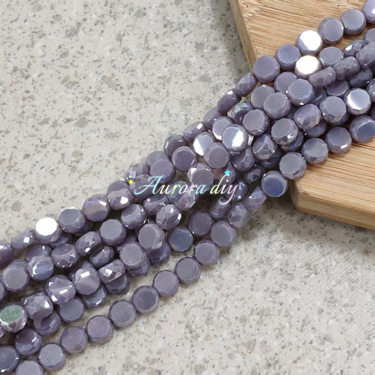 ✨【NEW】Prism Disc | AB Faceted Disc Glass Beads for DIY Jewelry Making