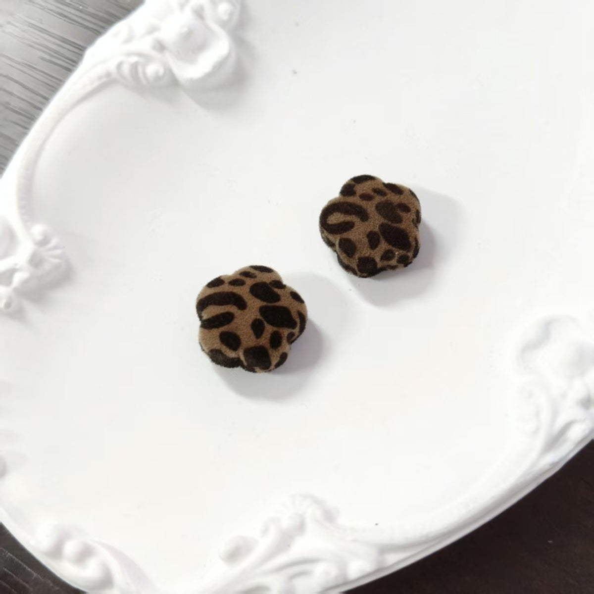 ✨【NEW】Wild Velvet｜Leopard‑Print Flocked Beads For DIY Jewelry Making