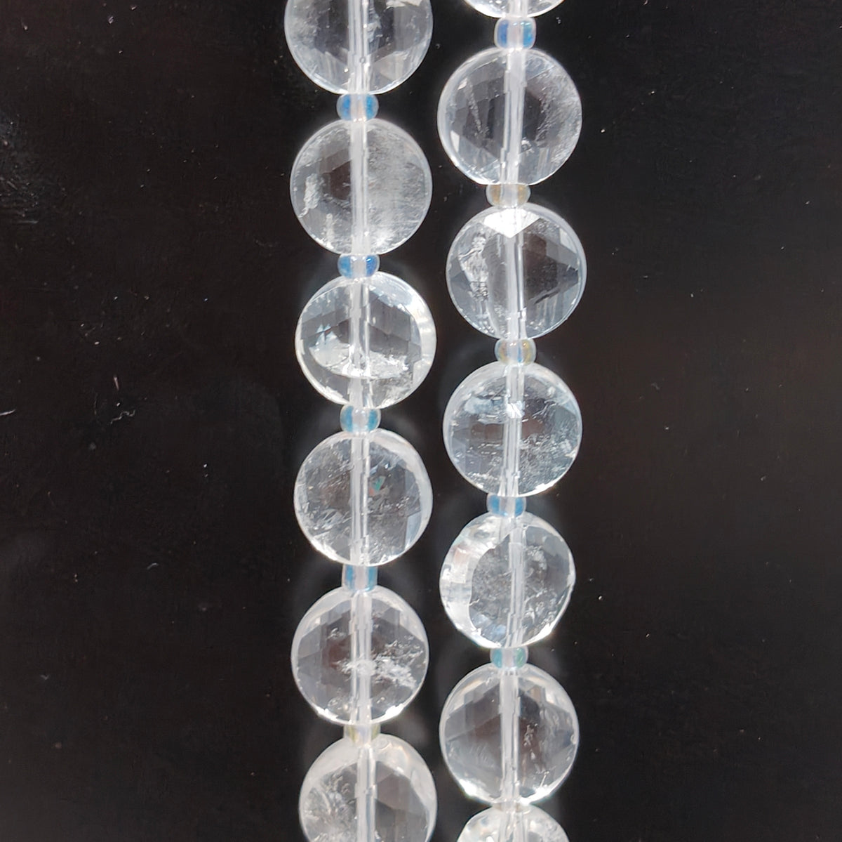 ✨【NEW】10mm Coin Faceted Natural Crystal & Stone Beads For DIY Bracelet Necklace Earring Crafts