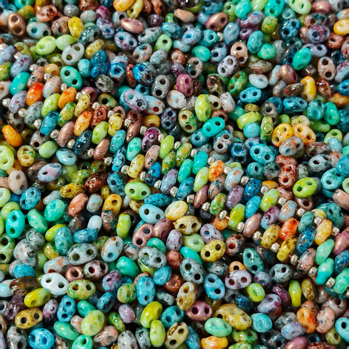 ✨【NEW】Picasso Pig Nose | Multi Mixed Picasso Pig Nose Glass Beads for DIY Jewelry Making