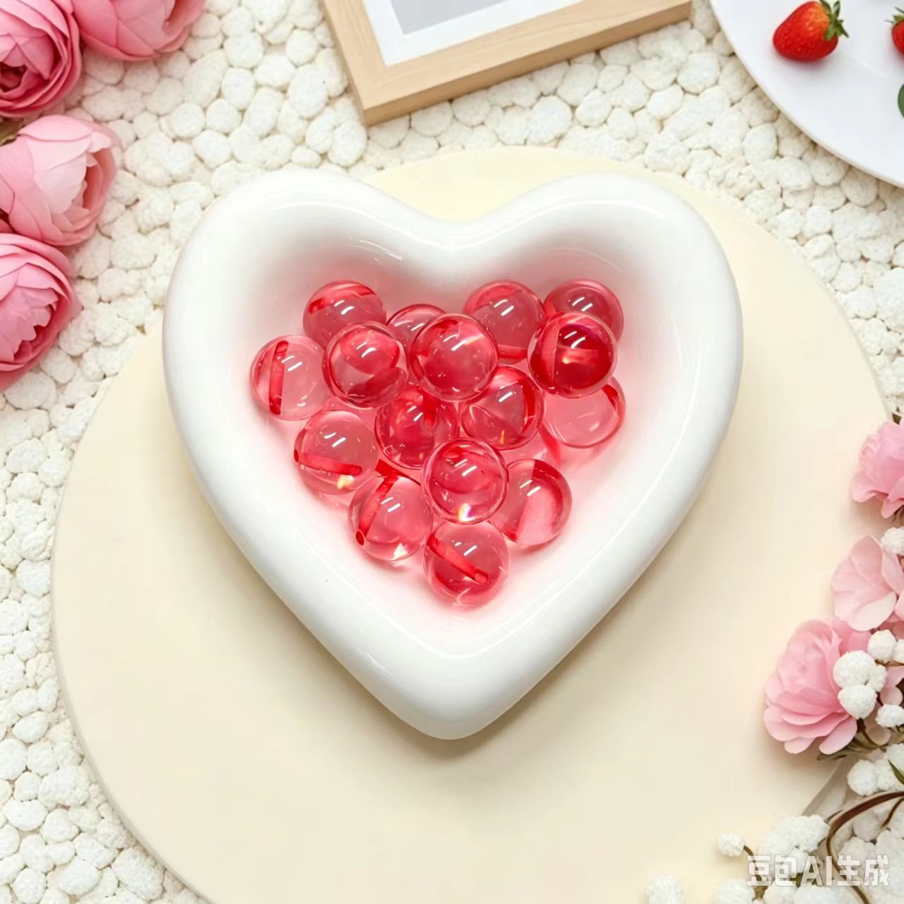 ✨【NEW】14mm Transparent Top‑hole Resin Round Beads For Jewelry Bracelet Necklace Earring DIY Making
