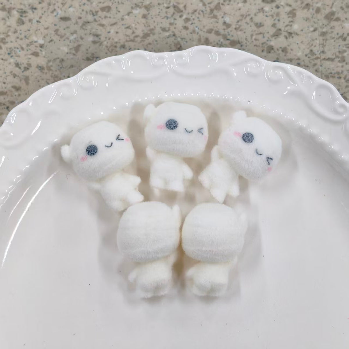 ✨【NEW】Halloween Flocked Trio | Spooky Tree, Ghost & Hooded Skull Flocked Resin Charms, Vertical Hole DIY Jewelry Supplies