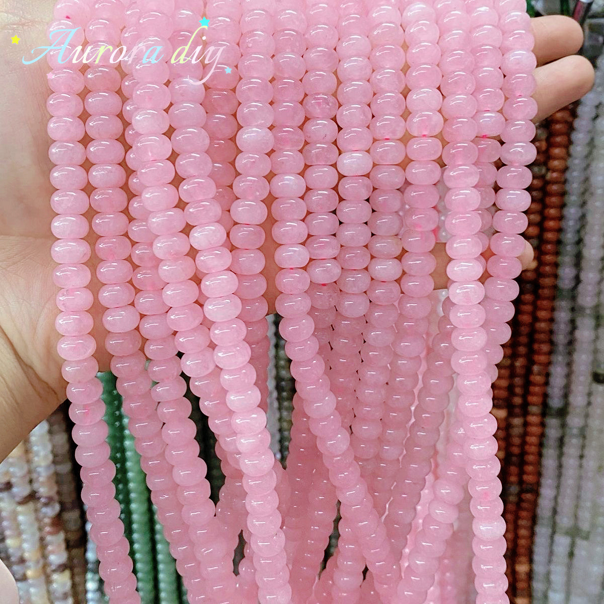 [NEW]5x8mm Natural Crystal Abacus Rondelle Loose Beads DIY Jewelry Making Spacer Beads