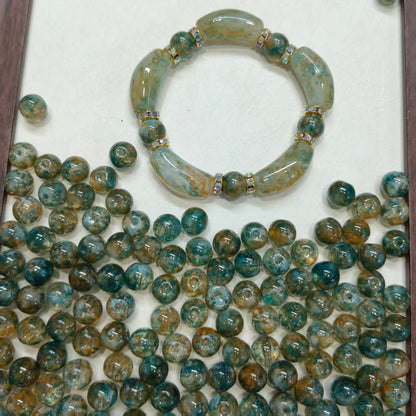 ✨【NEW】10mm Aurora Marble Orb｜Glass Beads for DIY Jewelry Making