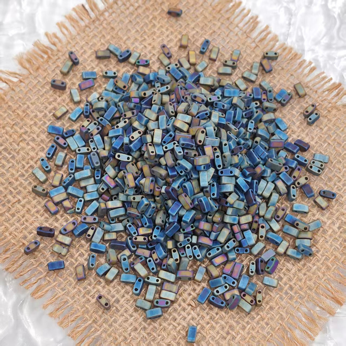 ✨【NEW】Half Tila Haze | 2 Hole Rectangle Glass Beads for DIY Jewelry Making