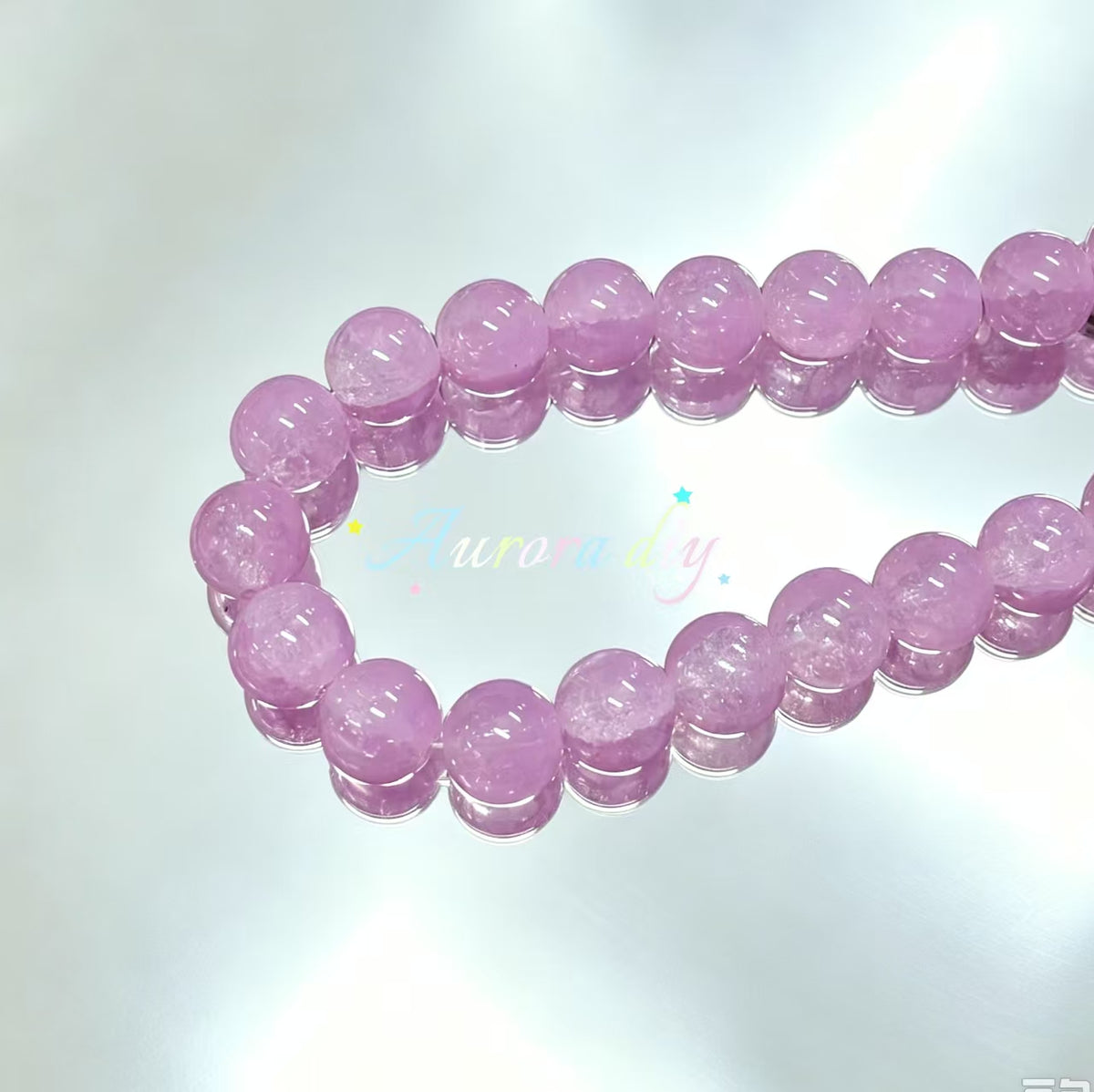 ✨【NEW】16mm Crackle Glass Beads, Ice Transparent Round Loose Beads for Jewelry DIY Making