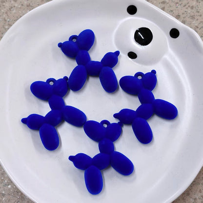 ✨【NEW】Flocked Balloon Dog Charms, Velvet Texture DIY Jewelry Supplies