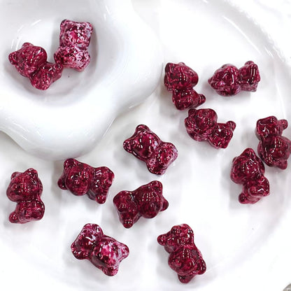 ✨【NEW】Oil Specked Bear | Glass Beads for DIY Jewelry Making