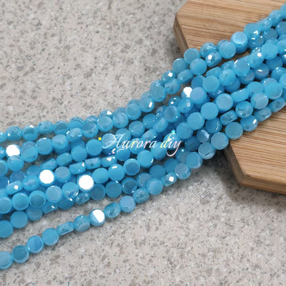 ✨【NEW】Prism Disc | AB Faceted Disc Glass Beads for DIY Jewelry Making