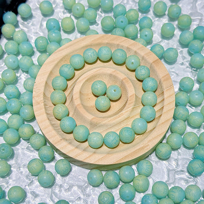 A-engraved 6 words Bodhi beads