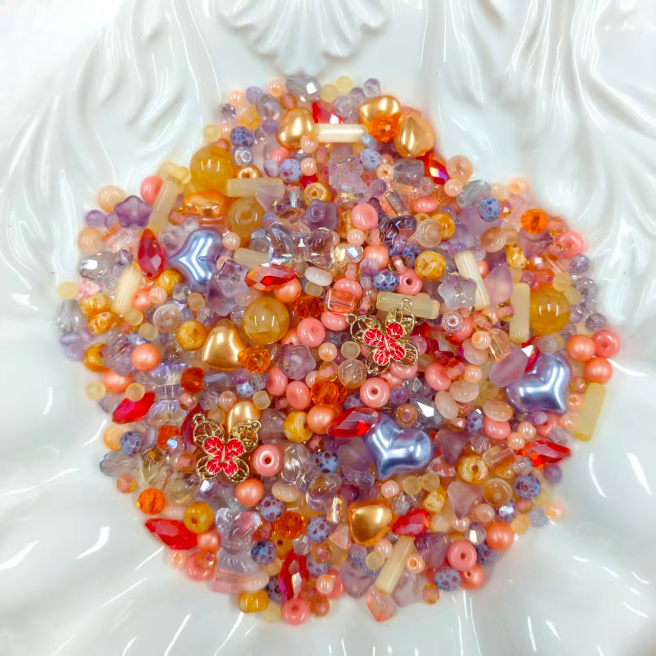 ✨【NEW】Seed Bead-Violet Ember Glow