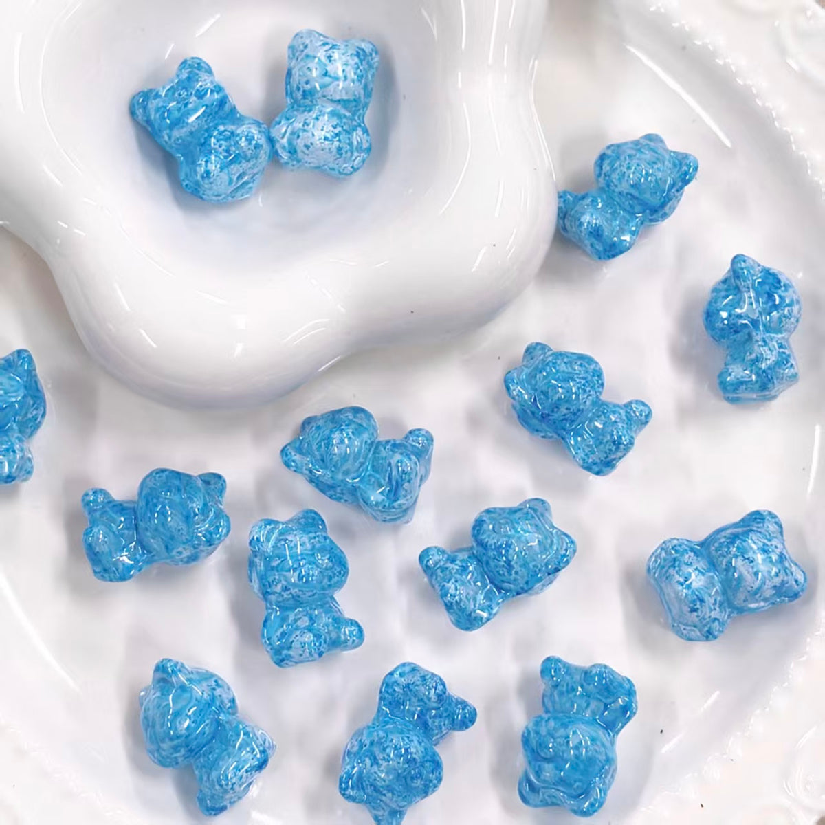 ✨【NEW】Oil Specked Bear | Glass Beads for DIY Jewelry Making