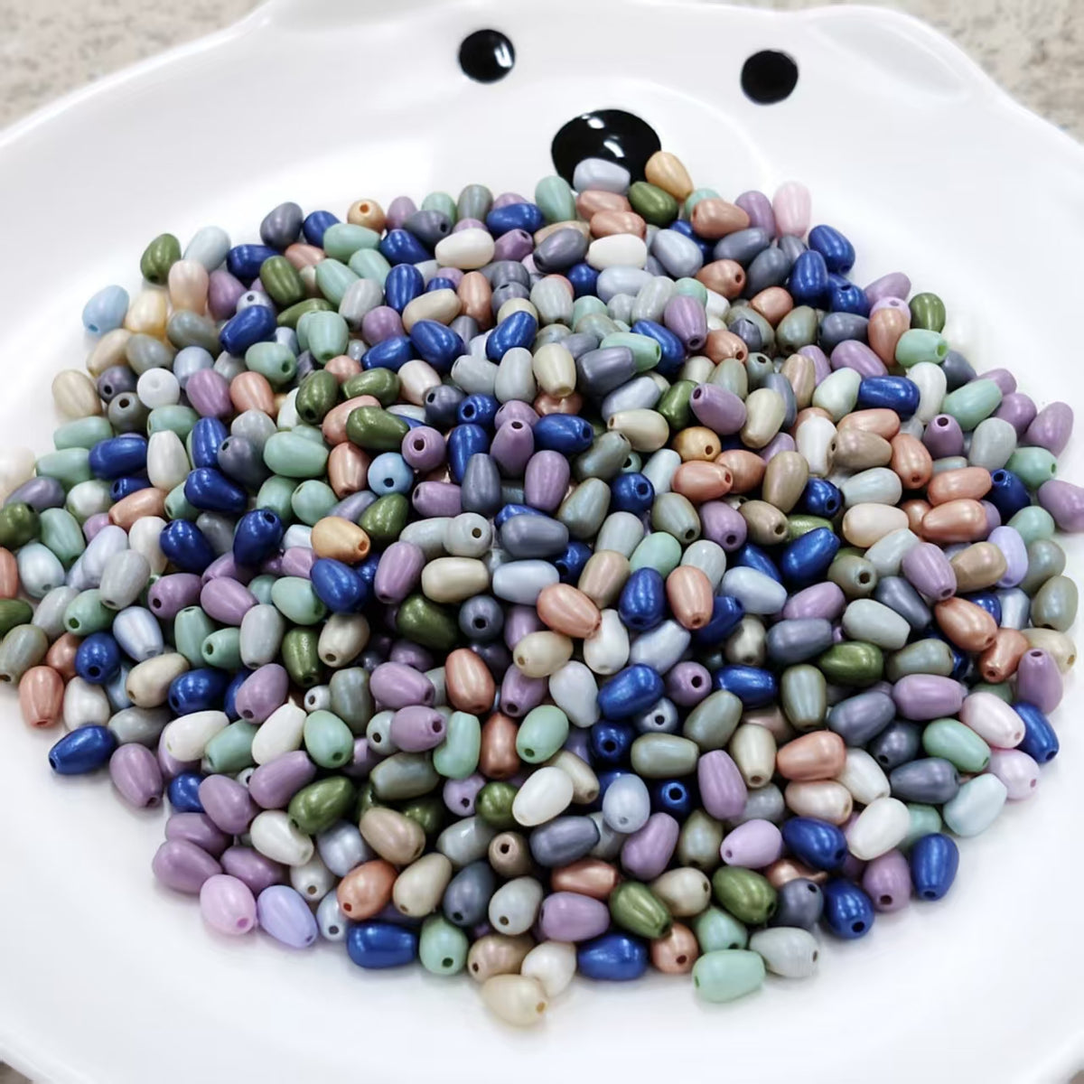 ✨【NEW】Metallic Vintage Dewdrop | Metallic Waterdrop Glass Beads for DIY Jewelry Making