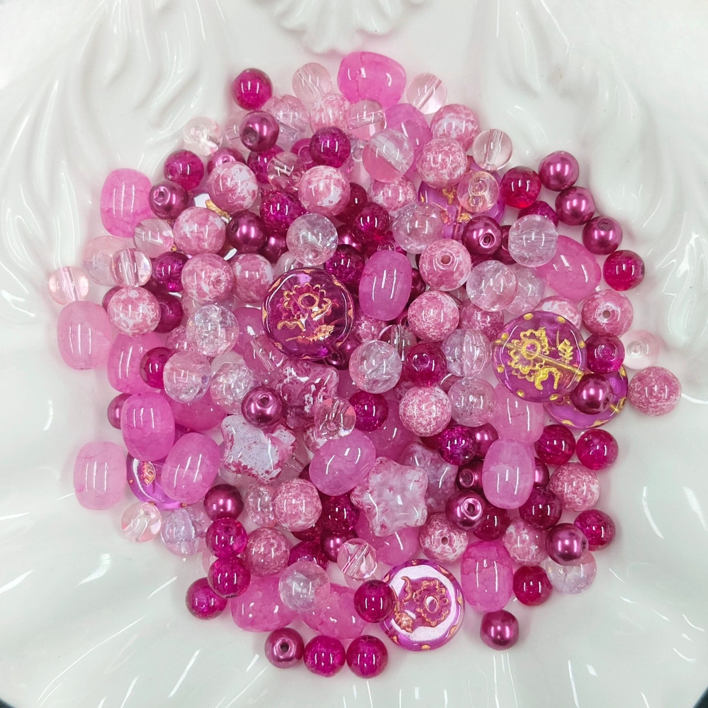 ✨【NEW】Glass-Magenta Bloom
