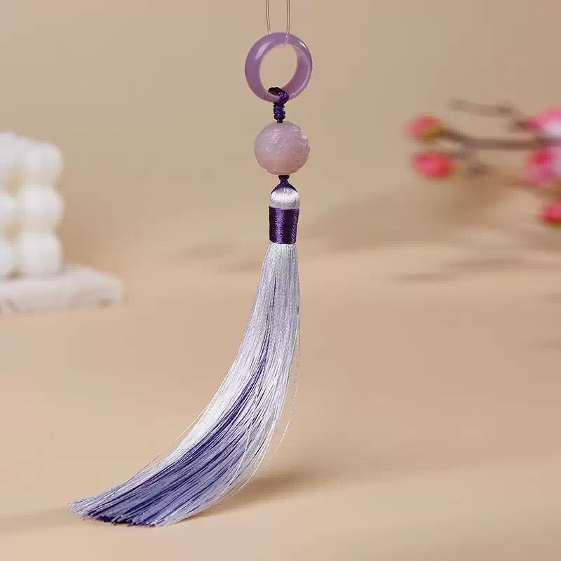 Bodhi ring with tassels