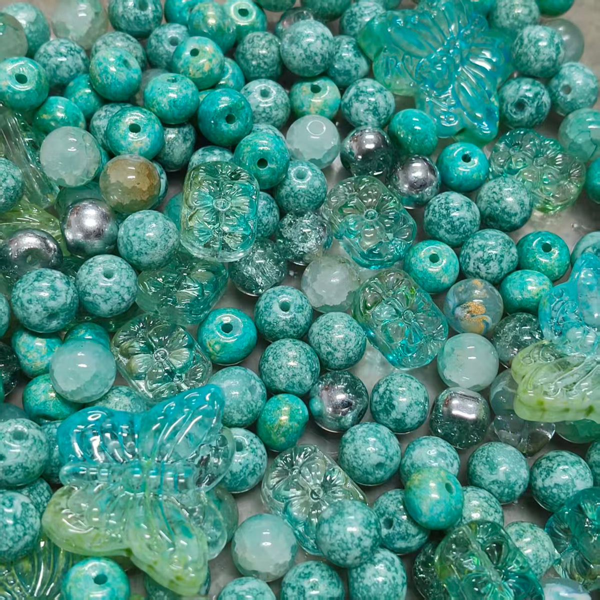 ✨【NEW】Glass-Turquoise Wing