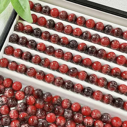 A-engraved 6 words Bodhi beads