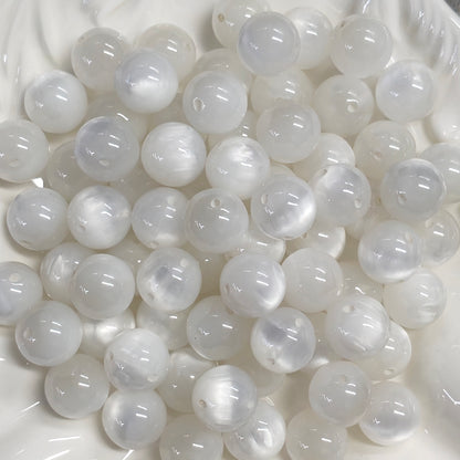 ✨【NEW】16mm Top‑Hole Cat‑Eye Resin Beads For DIY Bracelet Necklace Jewelry Making