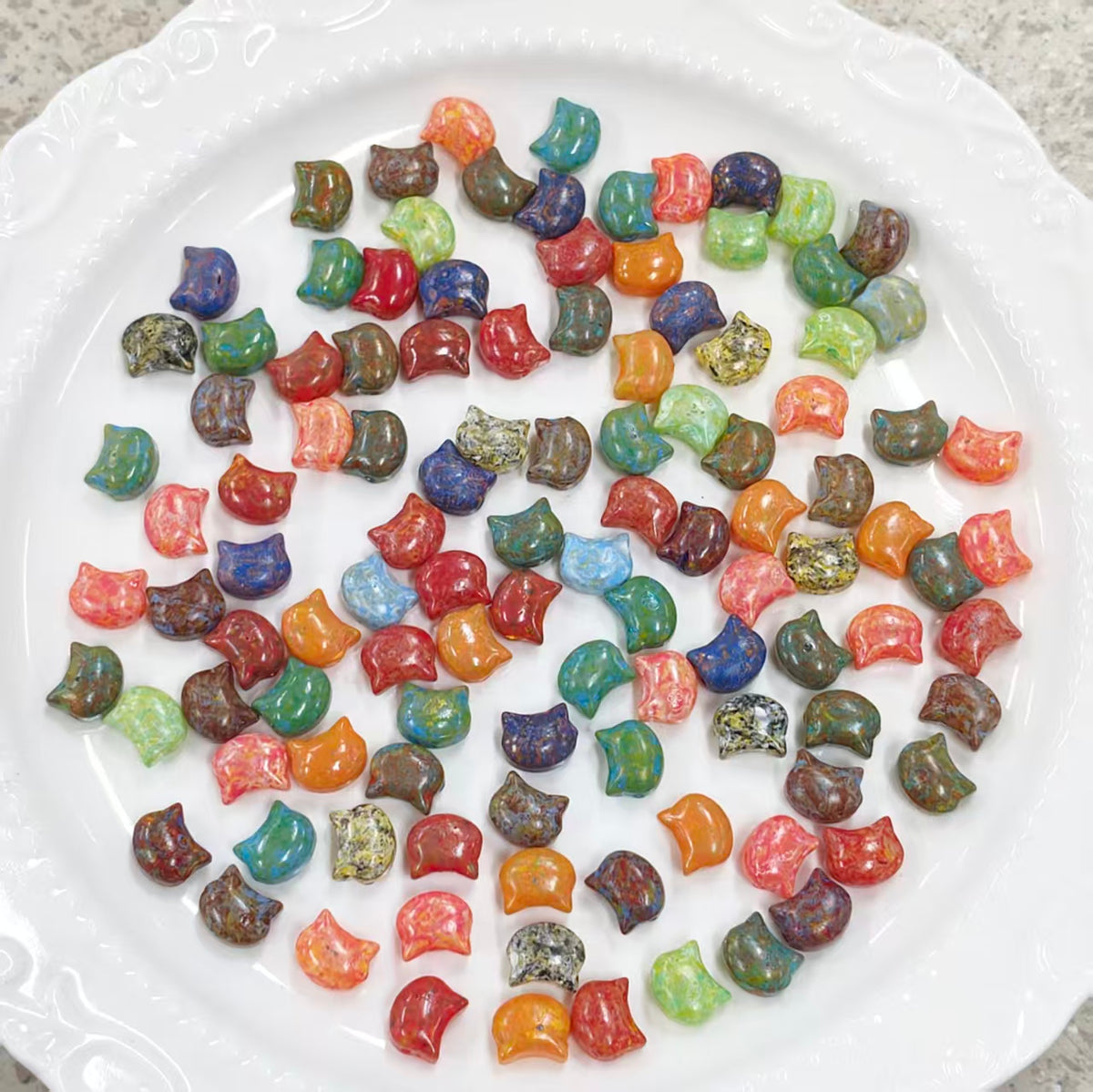 [NEW] Vintage Gold Inlay Czech Glass Beads
