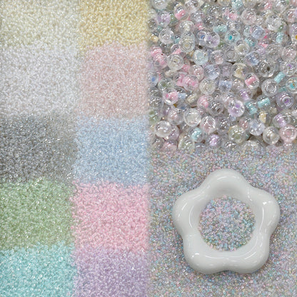 ✨【NEW】Color-changing color-lined Donut II|3mm Glass Beads for DIY Jewelry Making